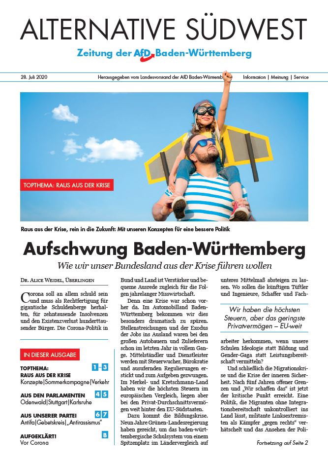 Zeitung des AfD-Landesverbandes